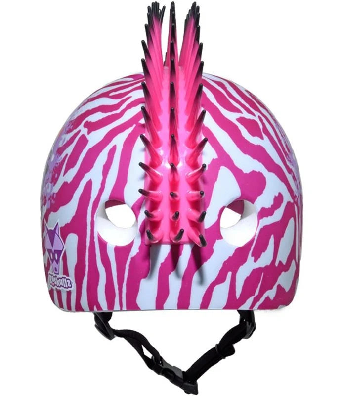 Helm des wilden Zebraskinders mit Mohawk