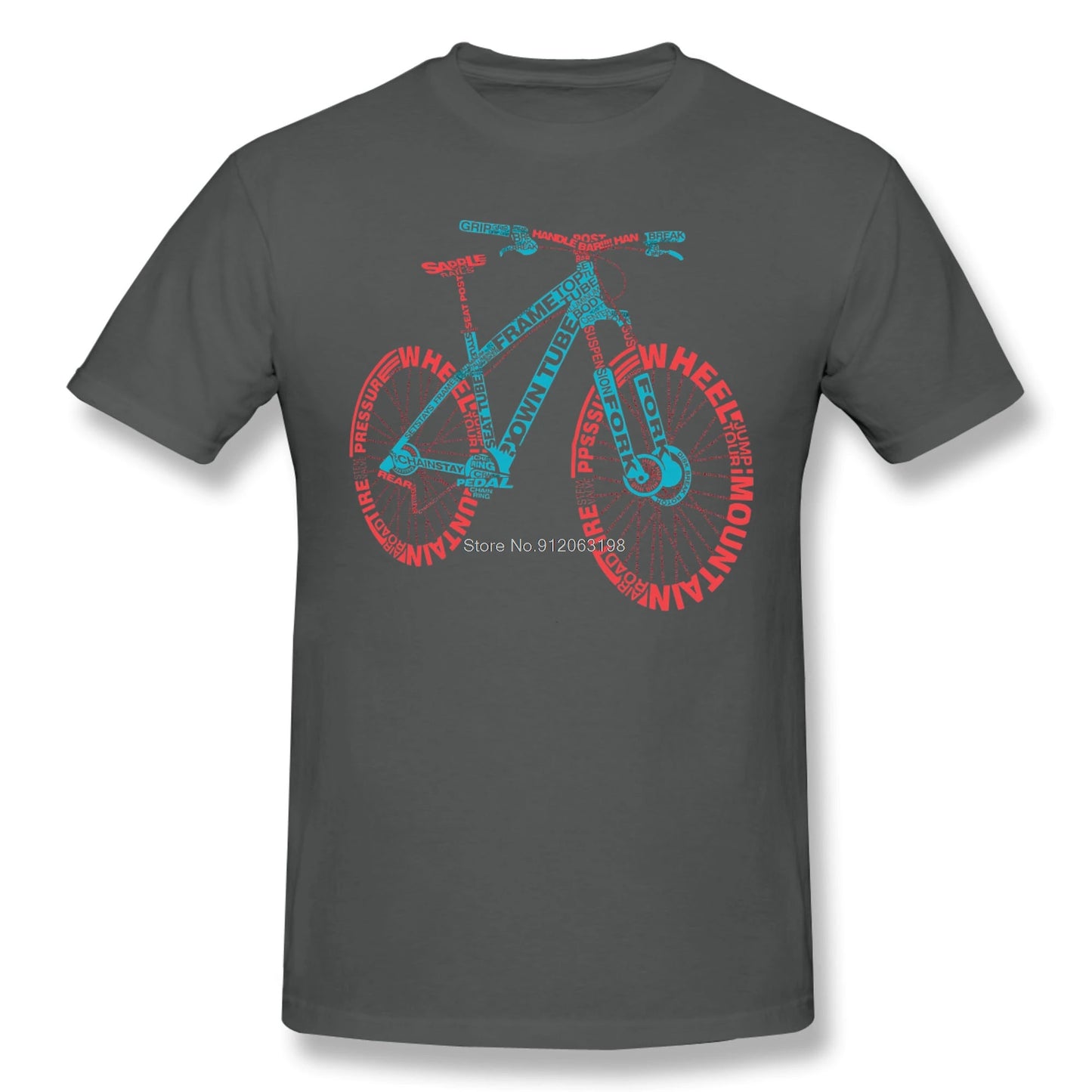 T-shirt typographique de cyclisme