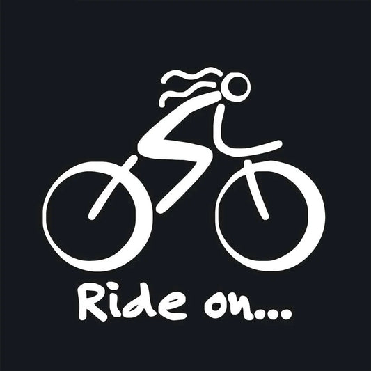 Ride On Bicycle Decal