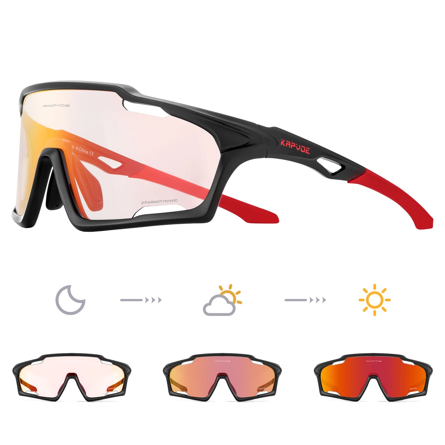 Light-Adaptive Cycling Glasses