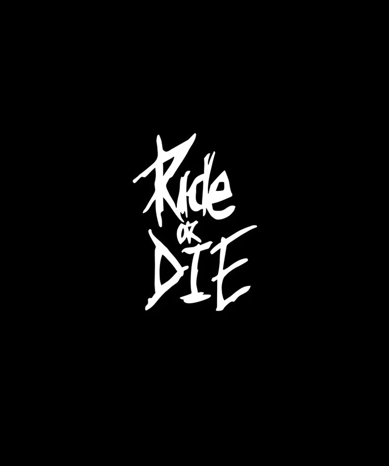 Ride or Die Reflektierender Aufkleber Radfahren