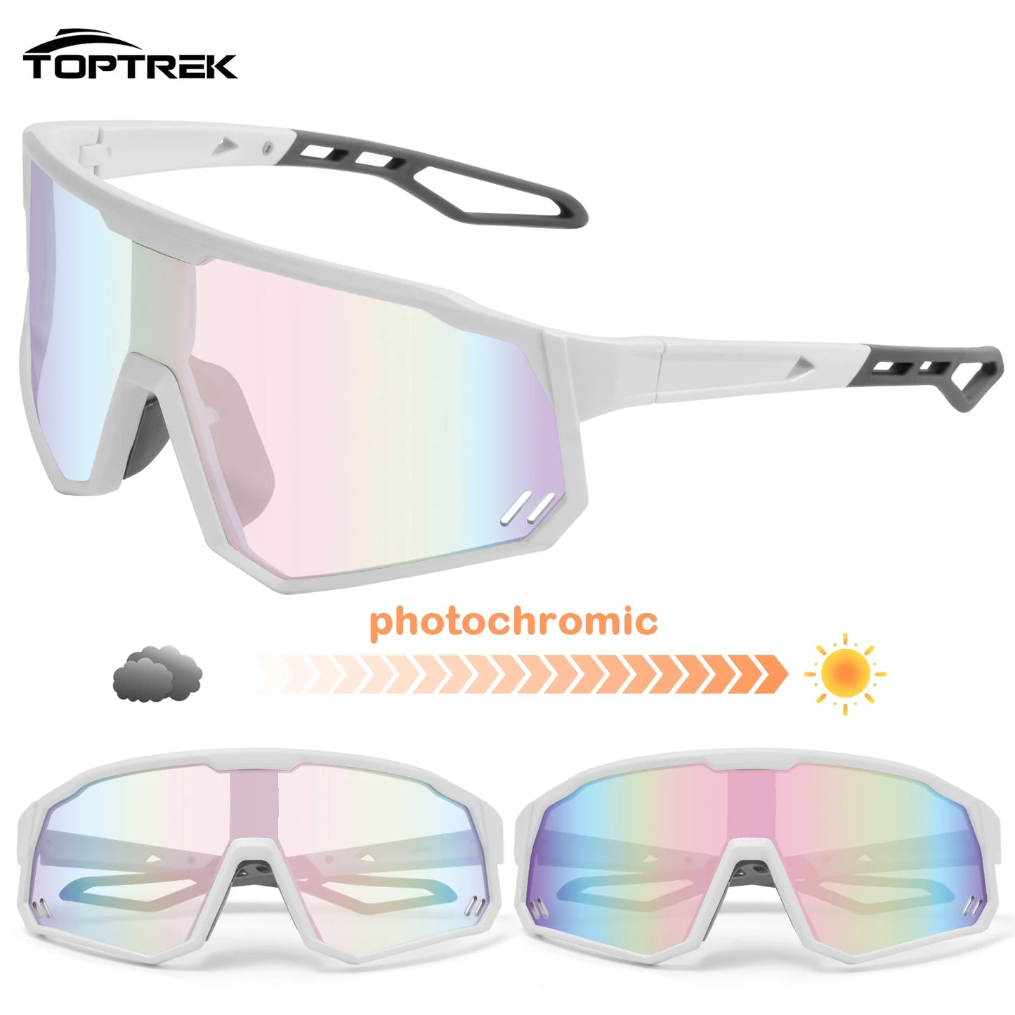 Photochromic Sport Shield Sunglasses