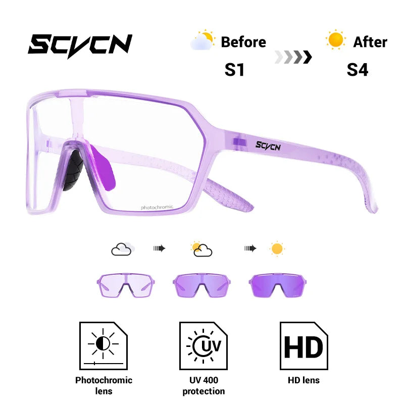 Ultra-Light Photochromic Sports Sunglasses