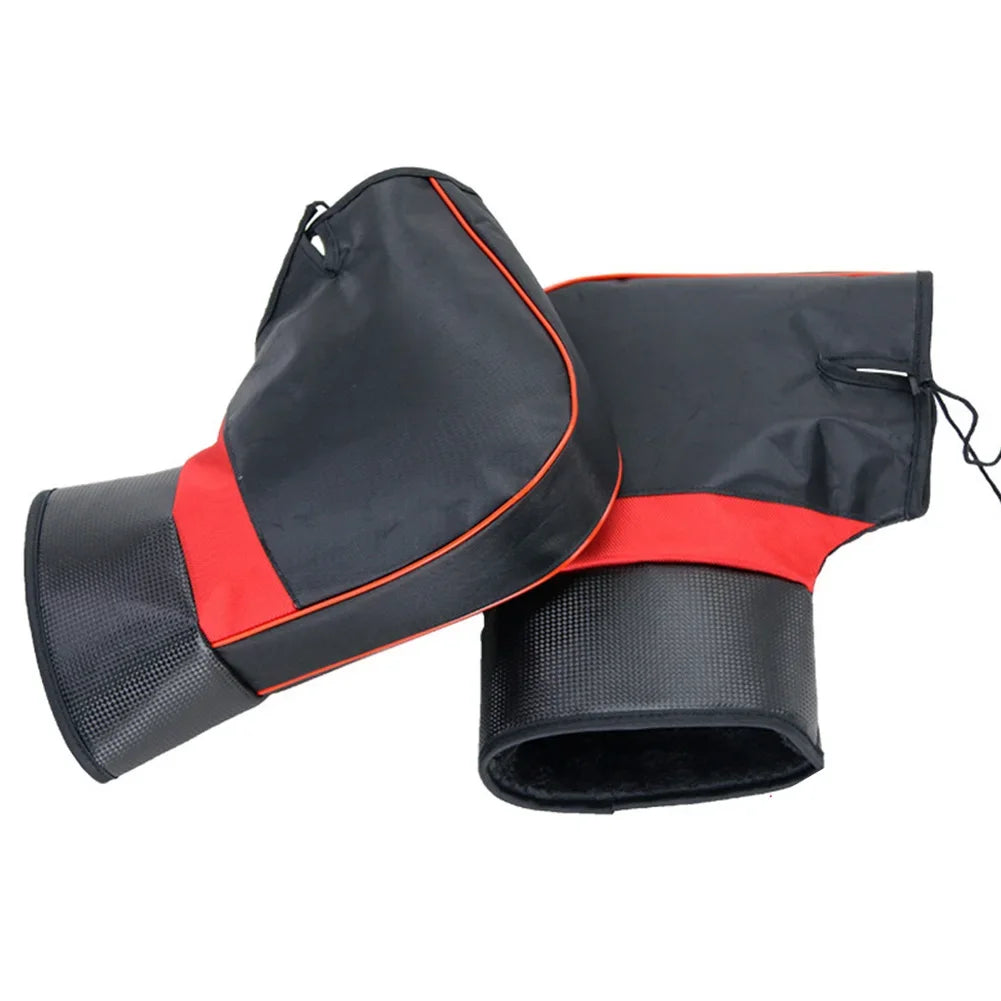 Wasserdichte und plüschgekleidete Lenkermuffs