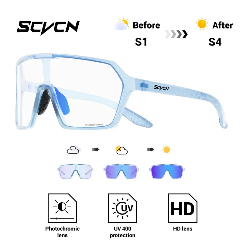 Ultra-Light Photochromic Sports Sunglasses