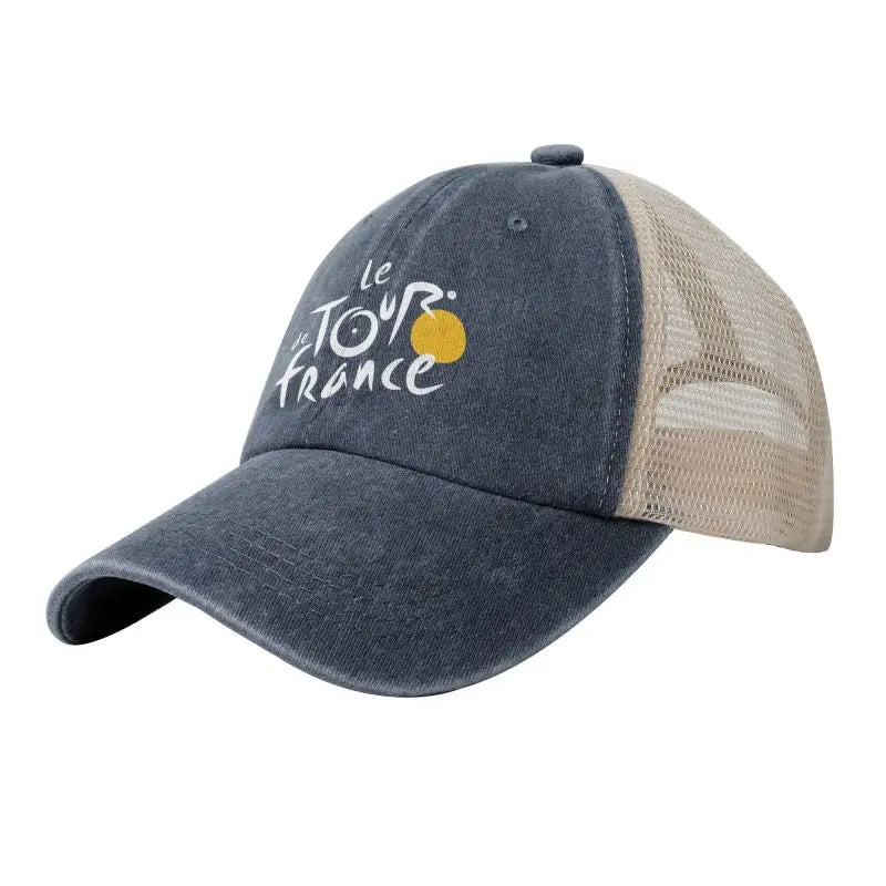 Tour de France Cycling Baseball Cap – Retro Washed Cotton