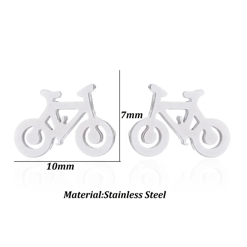 Sport Bicycle Earrings for Men