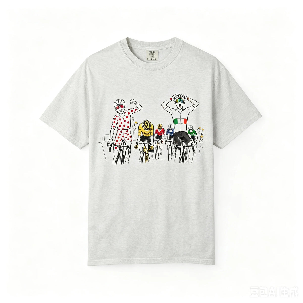 Tour de France 2026 Cycling Graphic Tee – Oversized Fit