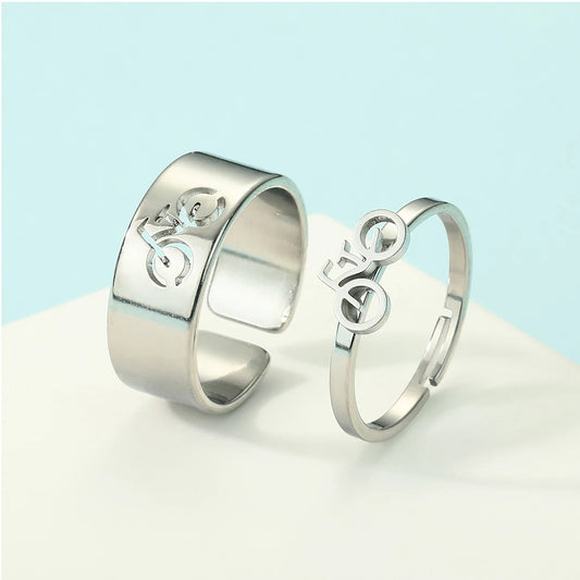 Cycling-Themed Ring Set