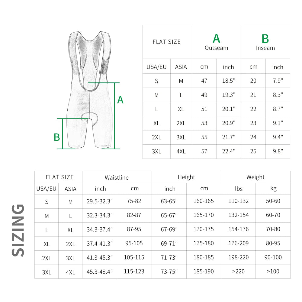 Cycling Bib Shorts Breathable MTB