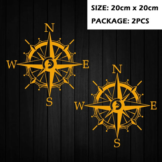 Reflective "Compass Rose" Decal