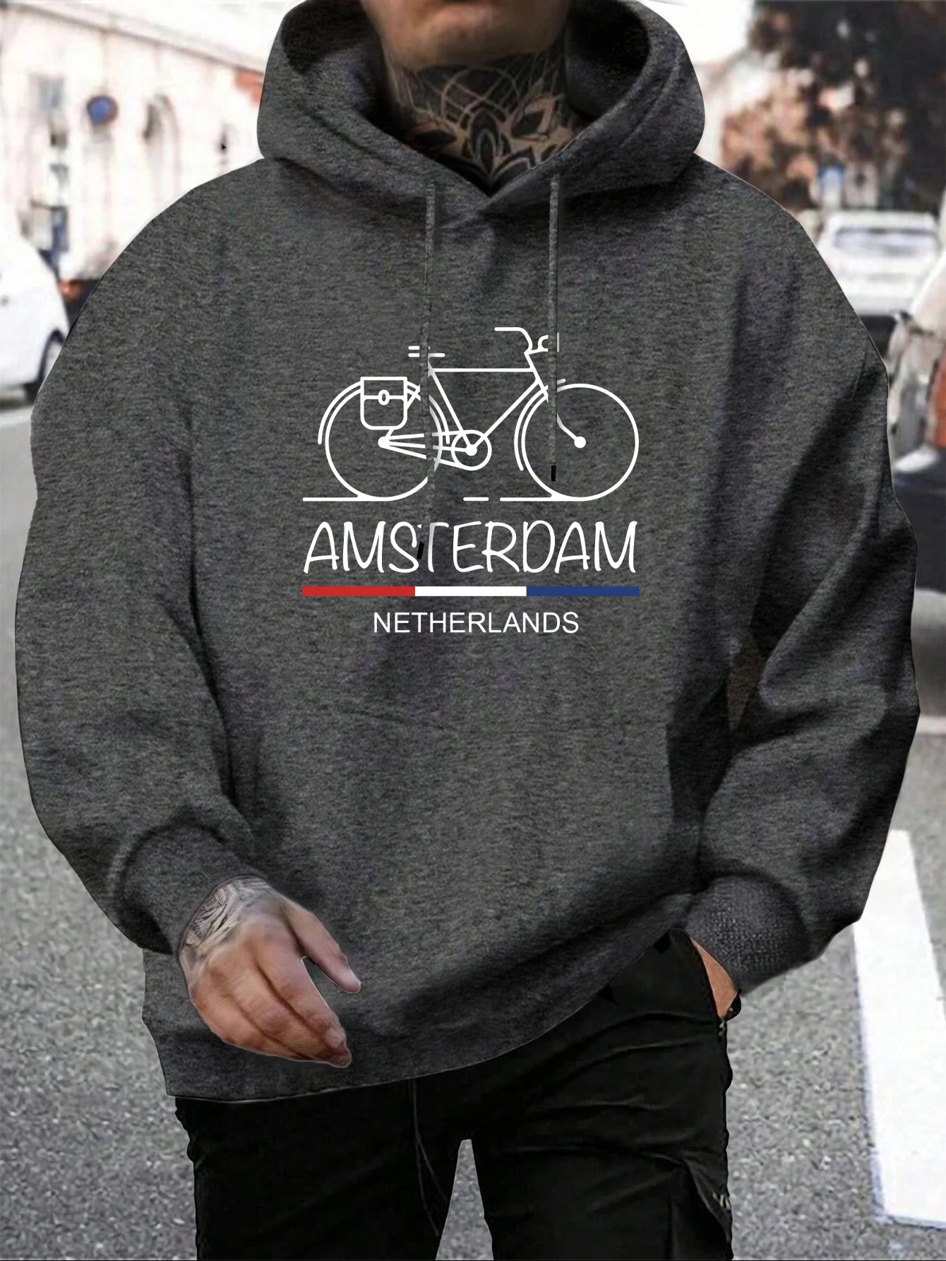 Netherlands Bike Pullover Hoodie