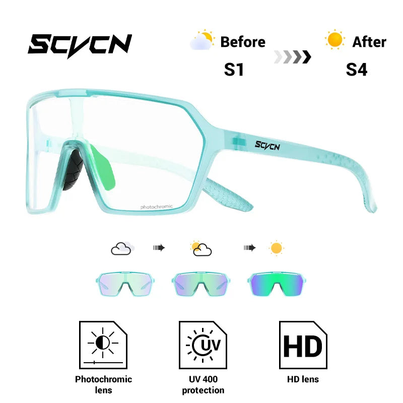 Ultra-Light Photochromic Sports Sunglasses