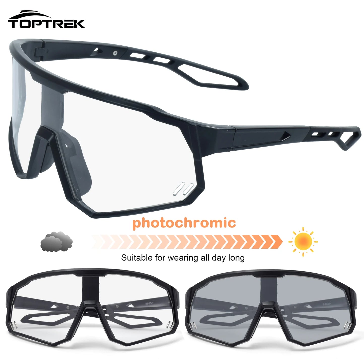 Photochromic Sport Shield Sunglasses