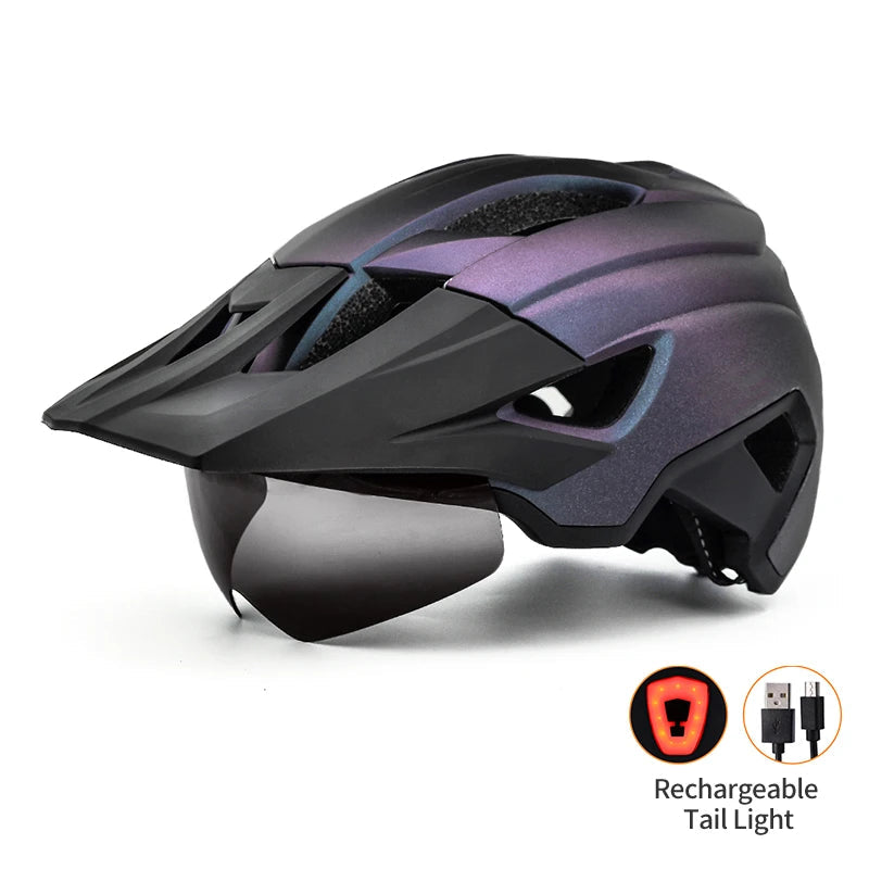 Adult Helmet with Sun Goggle Visor