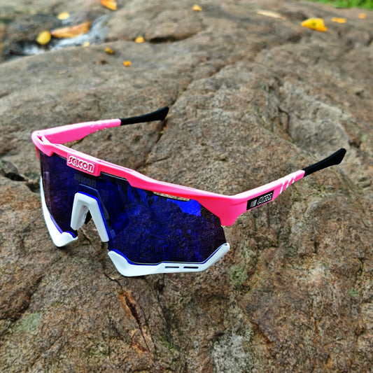Aggressive Sport Shield Sunglasses