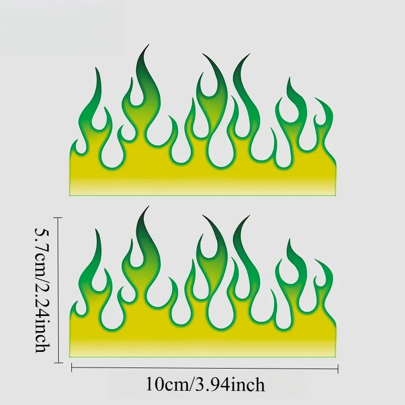 2pcs Flame Bike Sticker DIY