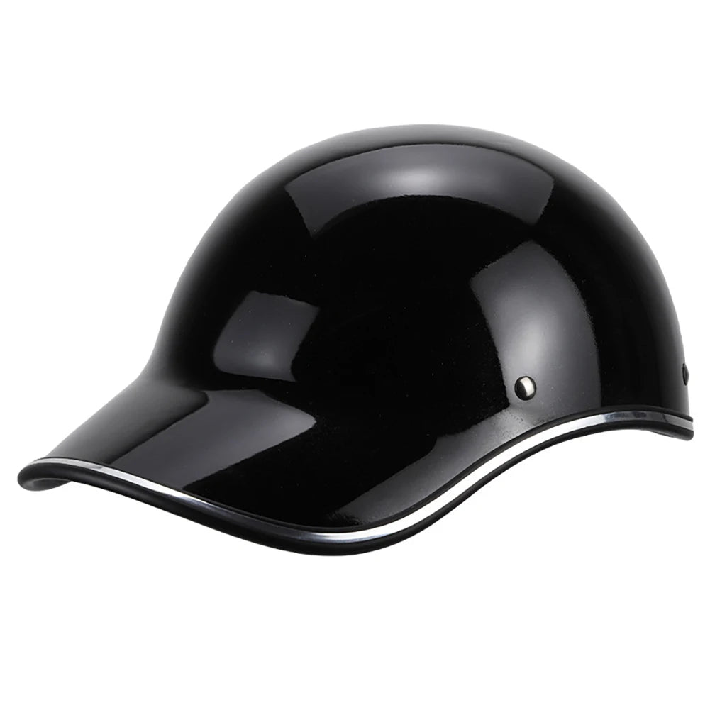 Vintage Low-Profile Motorcycle Half-Helmet