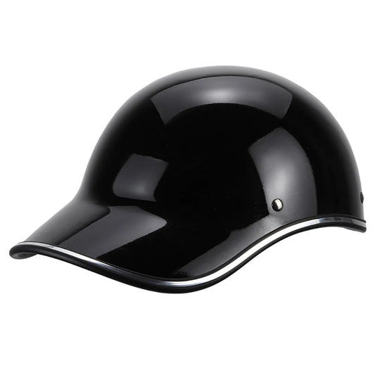 Vintage Low-Profile Motorcycle Half-Helmet