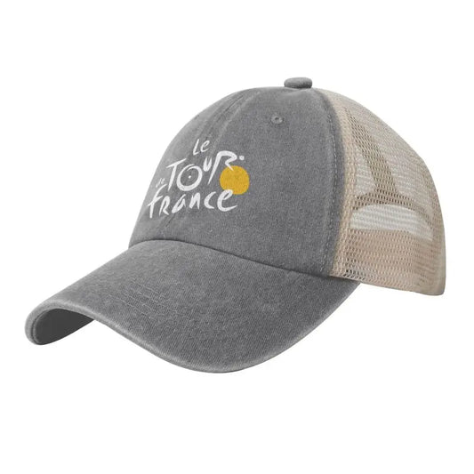 Tour de France Cycling Baseball Cap – Retro Washed Cotton