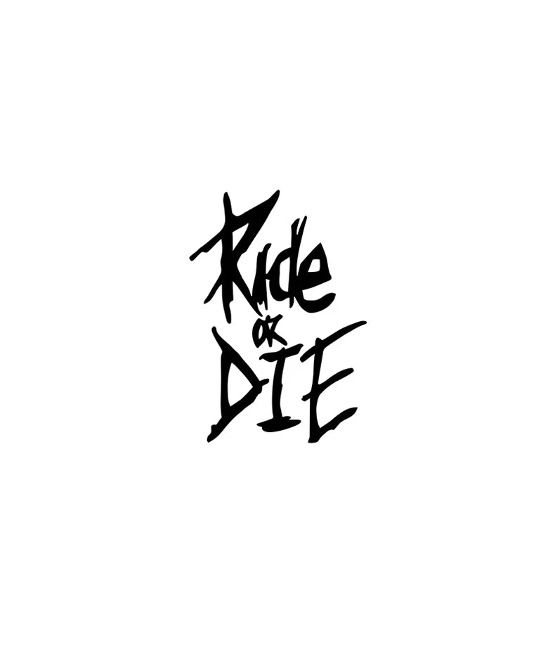 Ride or Die Reflektierender Aufkleber Radfahren