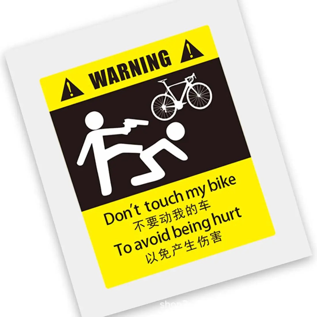 Bicycle Warning Stickers