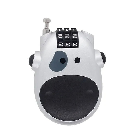 Portable Cow-Shaped Helmet Lock