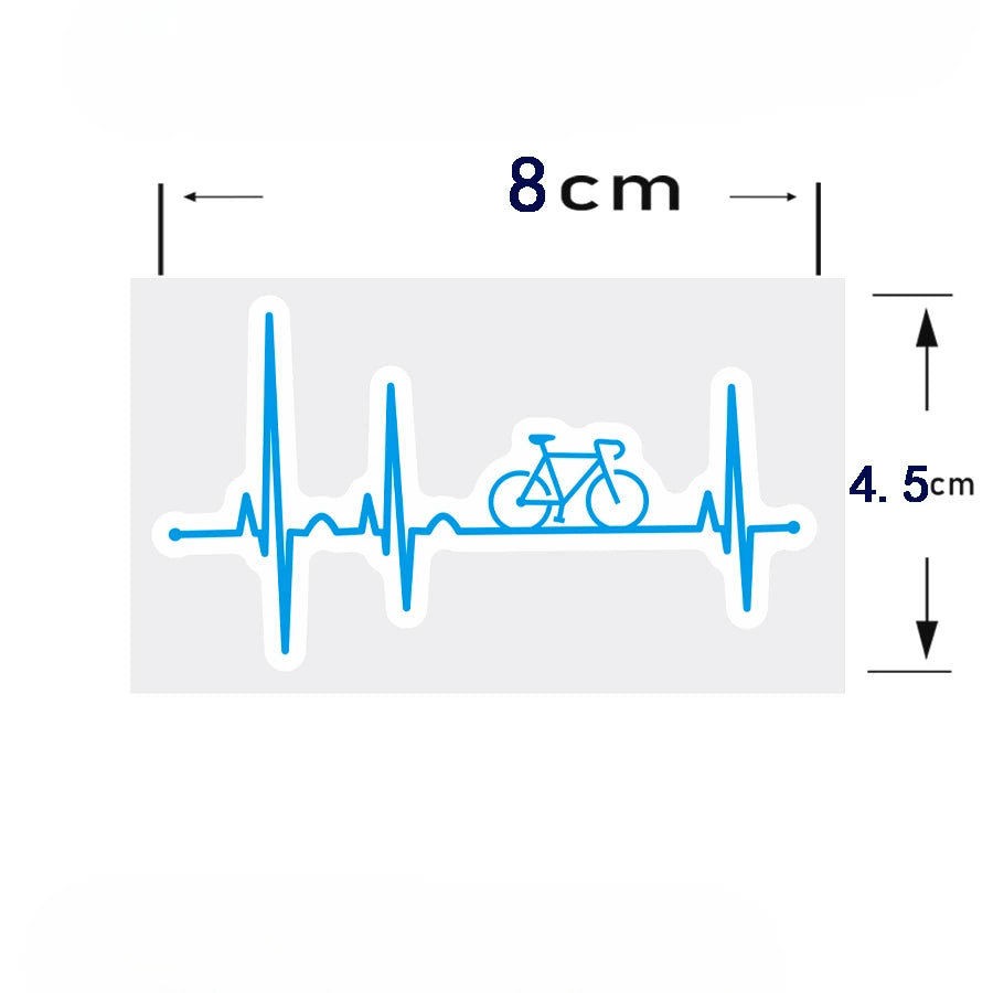 Heartbeat Bike Sticker