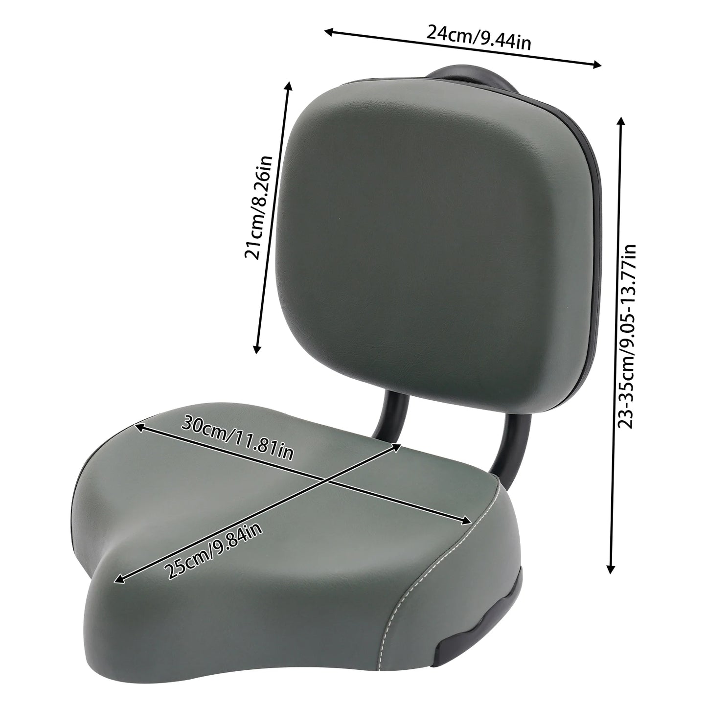 Bicycle Rear Seat with Backrest