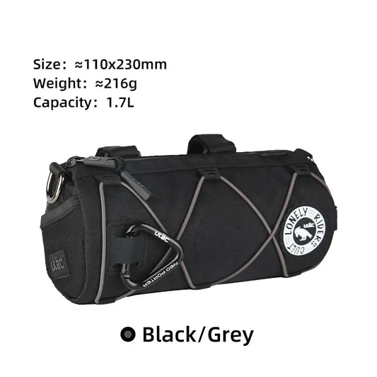 Waterproof Bike Handlebar Bag 1.7L – Front Tube Cycling Shoulder Bag