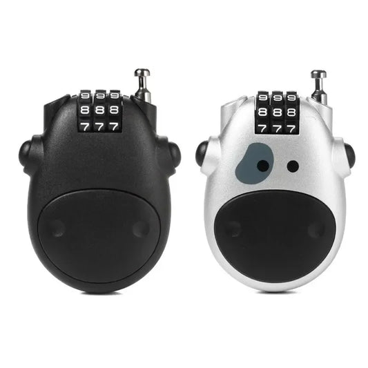 Portable Cow-Shaped Helmet Lock