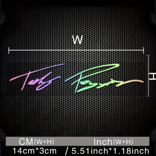 Signature Style Reflective Decal