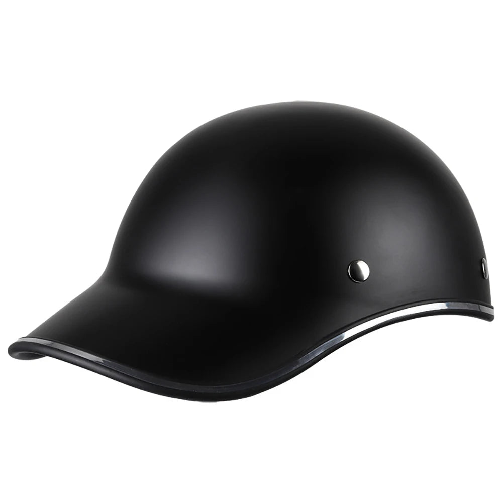Vintage Low-Profile Motorcycle Half-Helmet