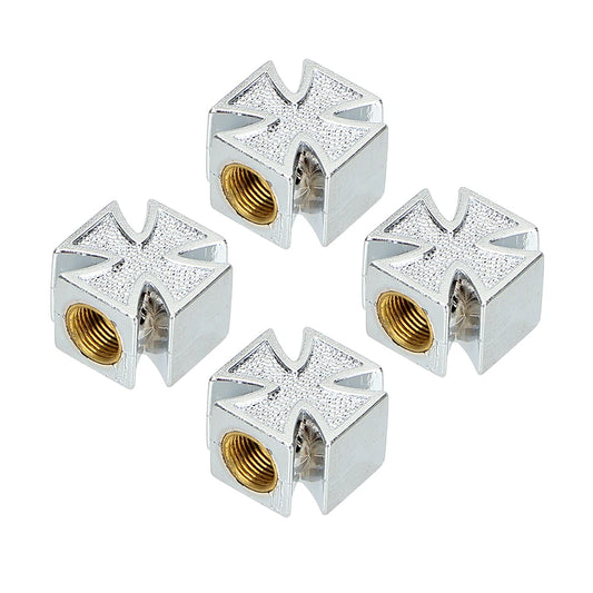 Tapas de válvula de neumáticos cruzados