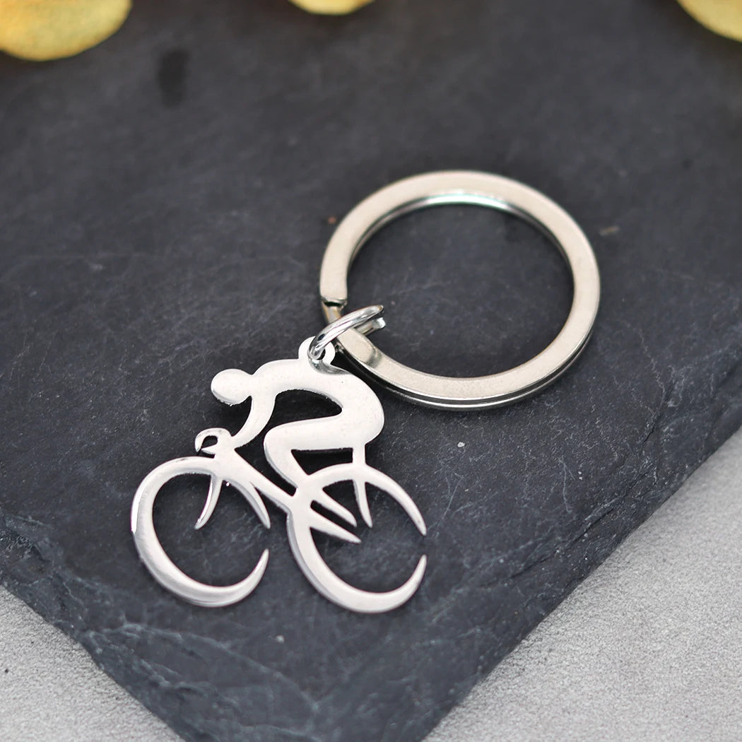 Bicycle Chrome Keychain