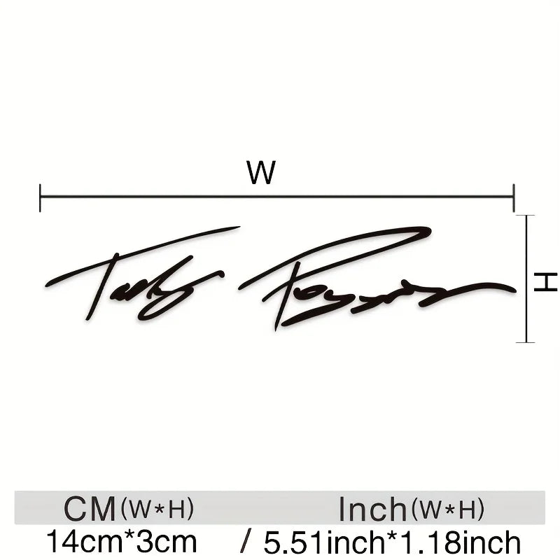 Signature Style Reflective Decal