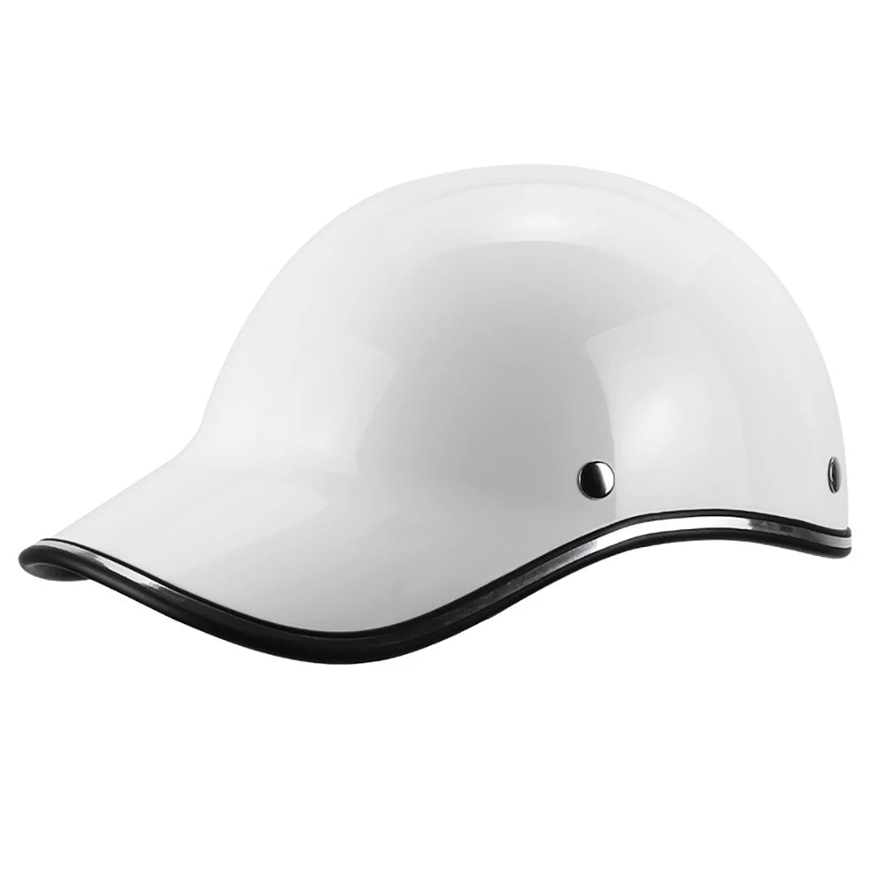 Vintage Low-Profile Motorcycle Half-Helmet