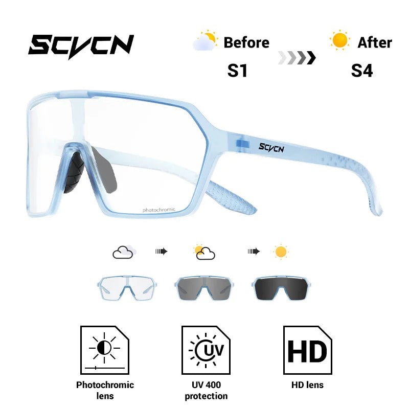 Ultra-Light Photochromic Sports Sunglasses