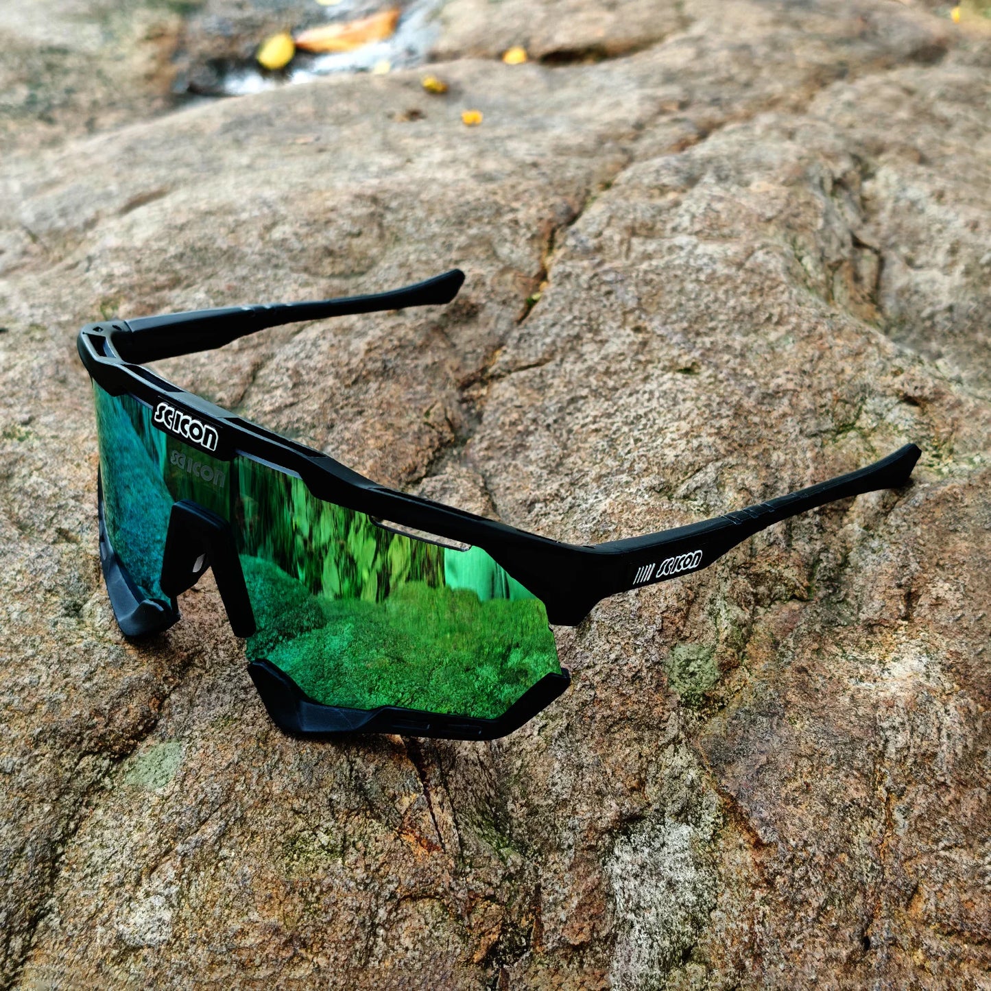 Aggressive Sport Shield Sunglasses