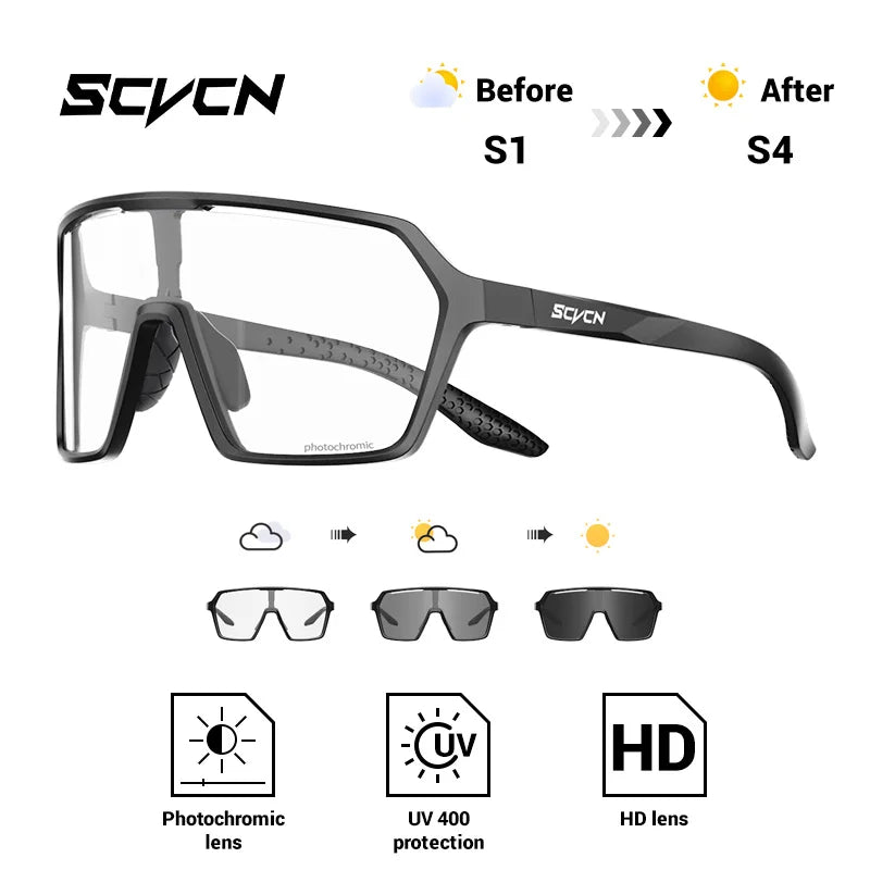 Ultra-Light Photochromic Sports Sunglasses