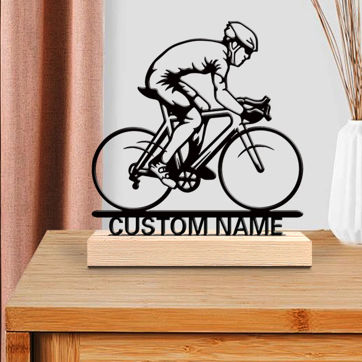 Cycliste de route personnalisé Metal Sig