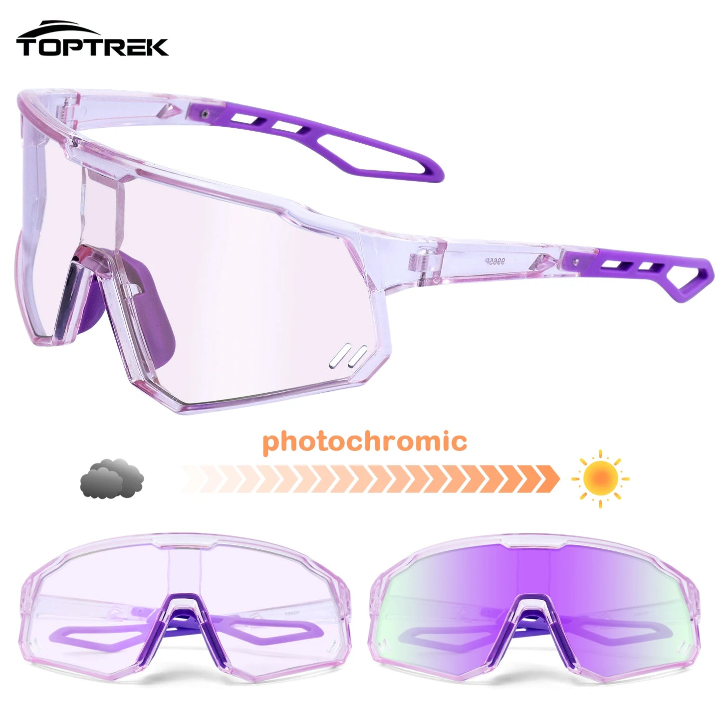Photochromic Sport Shield Sunglasses