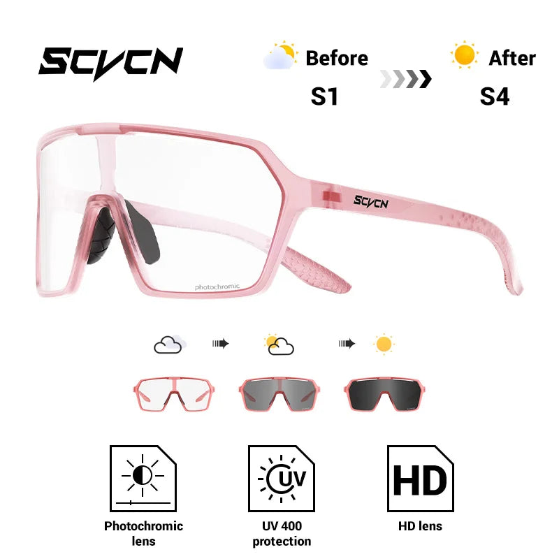 Ultra-Light Photochromic Sports Sunglasses