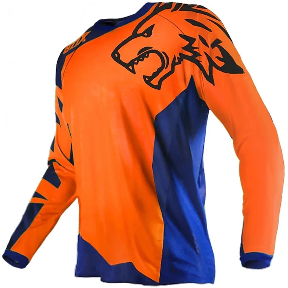 Men’s Downhill Long Sleeved Bicycle Jersey