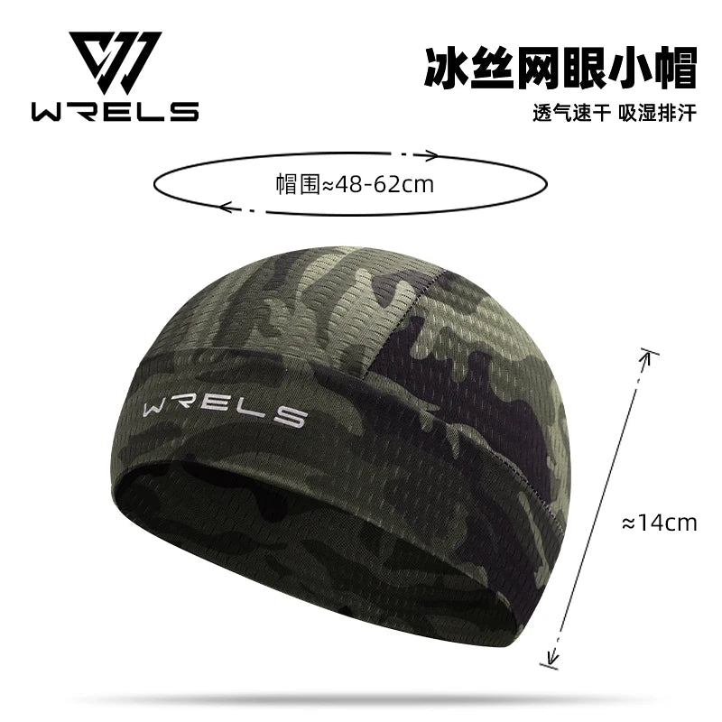 Casquette de cyclisme respirante en soie glacée