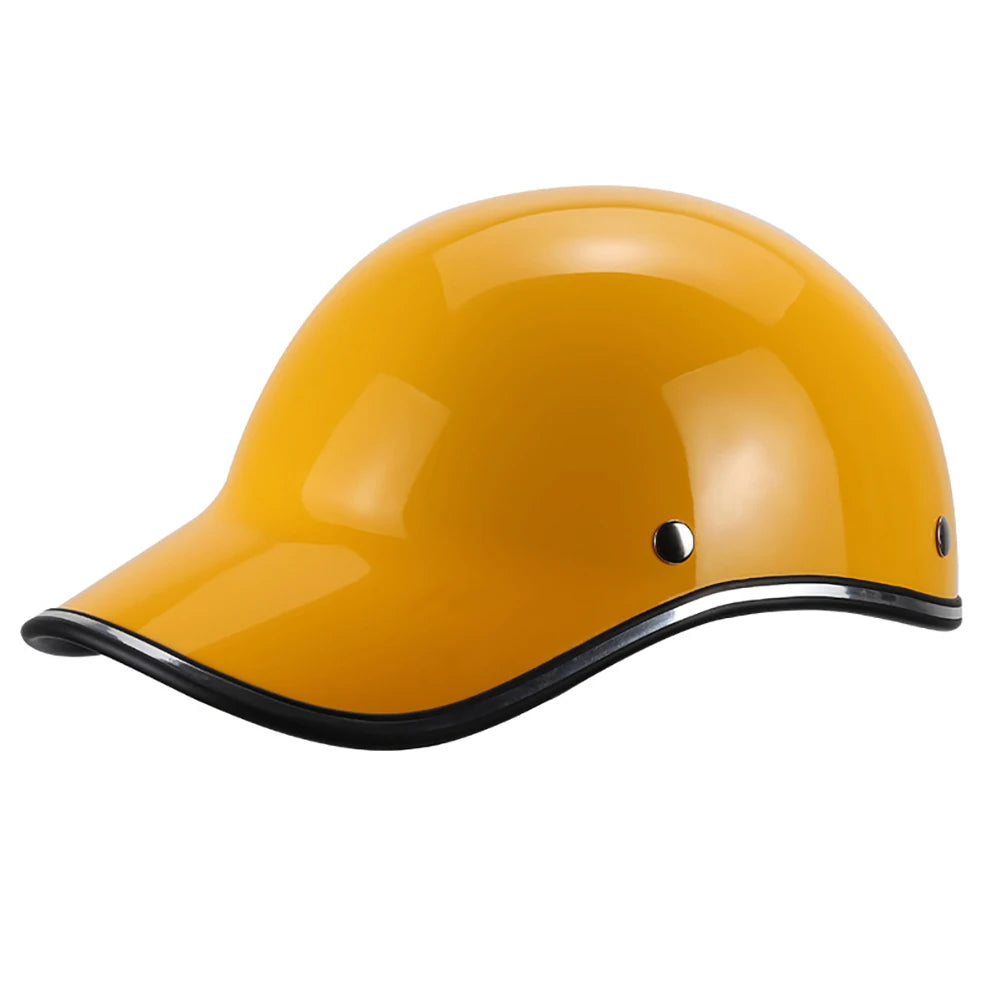 Vintage Low-Profile Motorcycle Half-Helmet
