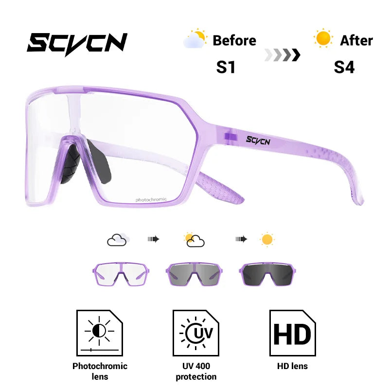 Ultra-Light Photochromic Sports Sunglasses