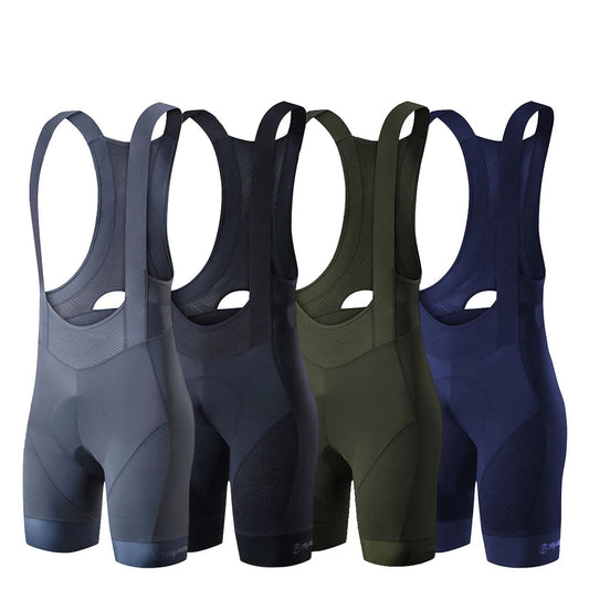 Shorts de babero en bicicleta que usan los hombres