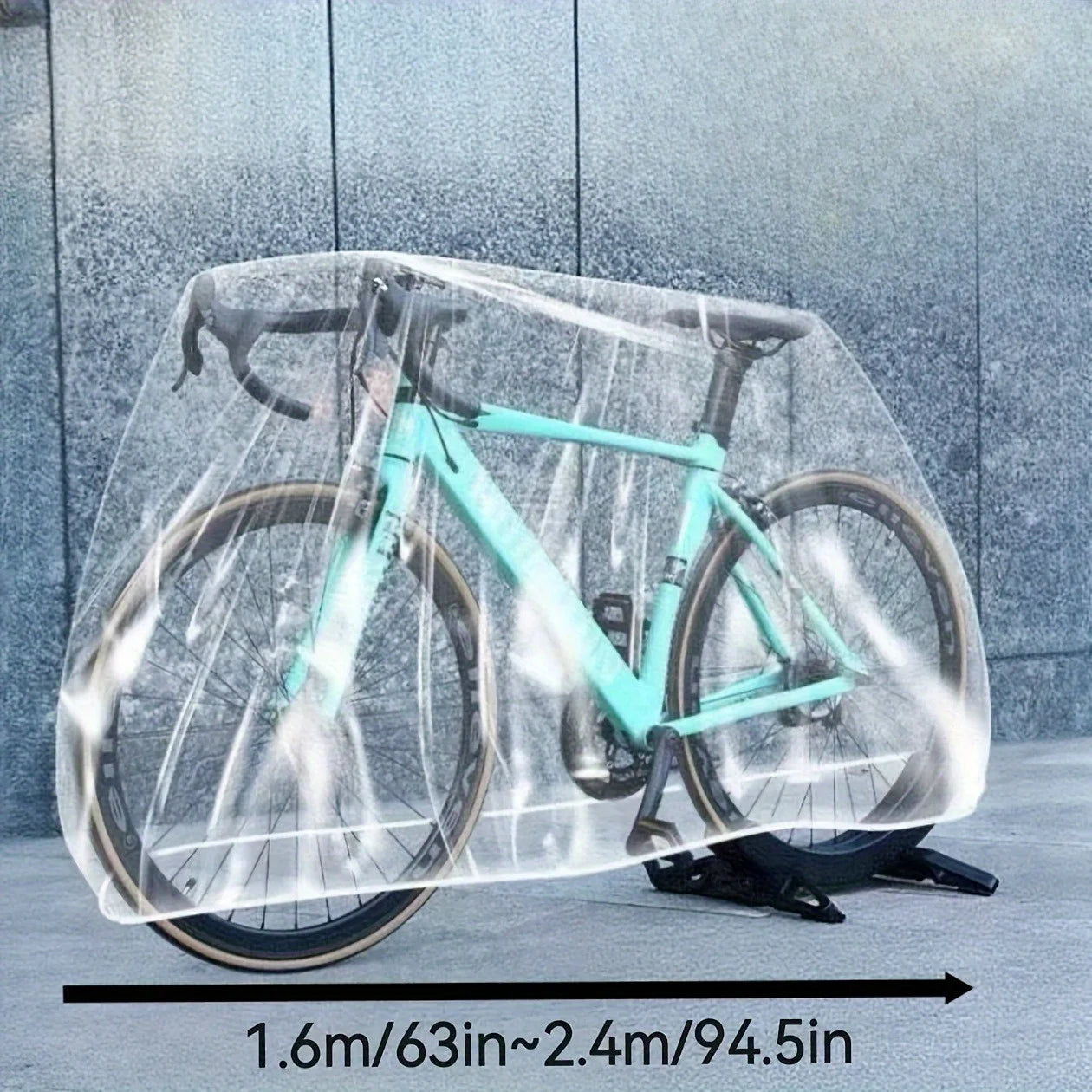 2PCS Universal Bicycle Cover Transparent