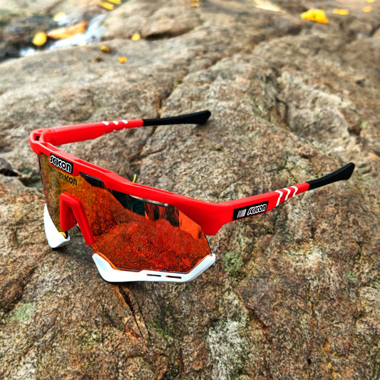 Aggressive Sport Shield Sunglasses